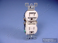 Leviton Light Almond TAMPER RESISTANT Duplex Receptacle Outlet NEMA 5-15 15A T5320-T