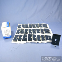 25 Leviton Black Unbreakable Toggle Switch Cover Wall Plates Switchplates 80701-E
