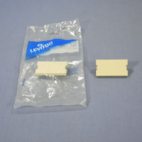 2 Leviton Ivory 1-Unit MOS Blank Filler Wallplate Insert Cover Modules 41291-1BI