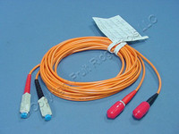 3M Leviton Fiber Optic Patch Cable Cord ST SC 62.5 Micron Duplex Multimode 62DCT-M03