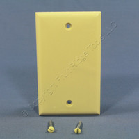 Cooper Ivory Thermoset Standard 1-Gang Blank Cover Box Mounted Wallplate 2129V