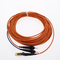10M Leviton Fiber Optic Multi-Mode Duplex Patch Cable Cord MT-RJ ST 50 50DTM-M10