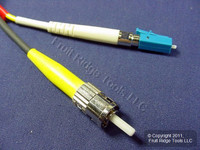 10M Leviton Fiber Optic Singlemode Simplex Patch Cable Cord ST LC PC PCSTL-S10