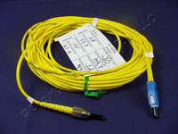 10M Leviton Fiber Optic Singlemode Simplex Patch Cable Cord SC FC SPC SPSCF-S10