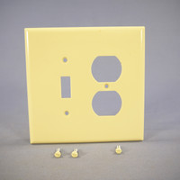 Eagle Ivory OVERSIZE 2-Gang Switch Receptacle Wallplate Outlet Switchplate Jumbo Cover 2148V