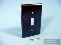 Leviton 1-Gang Brown Toggle Switch Thermoset Cover Wall Plate Switchplate 85001