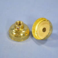 2 Leviton Deep Metal Lamp Holder Light Sockets 1/4 IPS Cap w/ Set Screw 7133 Bulk