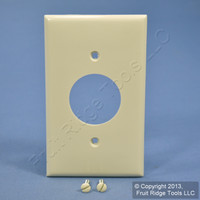 Leviton Light Almond 1.406" UNBREAKABLE Receptacle Wallplate Outlet Cover 80704-T