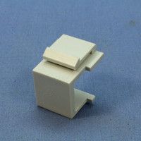Cooper Aspire White Satin (Pale Gray) Solid Modular Wallplate Blank Port Filler Insert 9558WS