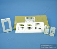 Leviton White Faceplate Color Change Kit for 2-Scene Dimming Controller DCK2D-CW