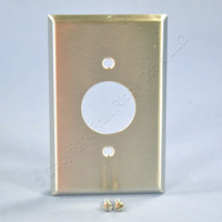 Eagle Mid-Size NON-MAG Stainless Steel 1-Gang 1.406" Receptacle Outlet Wallplate Cover 93991