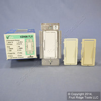 Leviton White/Ivory/Almond Vizia Light Dimmer Switch Hi-Lume Eco-10 Fluorescent 6A 277V VZH06-7LX