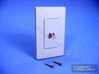 Leviton Gray Decora Wallplate Insert F-Type Coaxial Cable Video Jack 80381-GY