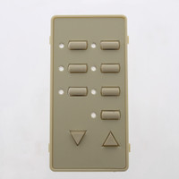 Leviton BLANK Ivory Face Plate Color Change Kit For Decora 6-Scene Controller DCK6S-BI