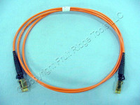 1M Leviton Fiber Optic Multi-Mode Duplex Patch Cable Cord MT-RJ 50mic 50DMJ-M01