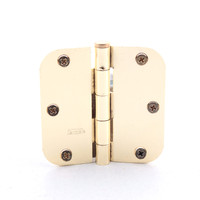 National Hardware #V512R5/8 Bright Brass Finish Steel 3-1/2" Removable Pin Cabinet Door Hinge N266-247