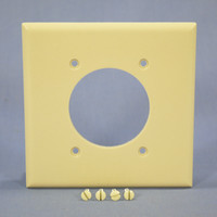Cooper Standard 2-Gang Ivory Dryer Range Welder 2.156" Outlet Cover Wallplate 2168V
