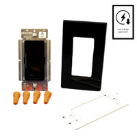 Leviton Black Vizia Light Dimmer Switch 1000W Incandescent 1000VA (750w) Magnetic Low Voltage 120V VZM10-1LE