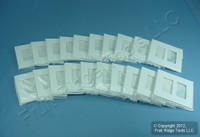 20 Leviton White 2-Gang Midway Decora Screwless Wallplates Cover GFCI SJ262-SW