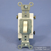 Leviton Almond 3-Way COMMERCIAL ON/OFF Toggle  Light Switch Control 20A CS320-2A