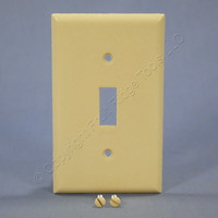Eagle Ivory RESIDENTIAL 1-Gang Switch Plate Cover Standard Thermoset Wallplate 2134V