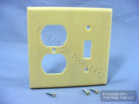 Leviton Ivory Switch Plate Receptacle Outlet Cover Wallplate Switchplate 86005