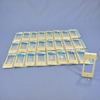 25 Leviton Ivory UNBREAKABLE Decora GFCI Device Center Panel Sectional Cover Wallplates PSC26-I