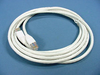Leviton White 10' Cat 6+ Extreme Ethernet LAN Patch Cord Cable Cat6 Plus 10 Ft 62460-10W