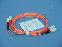 1M Leviton Fiber Optic Multi-Mode Duplex Patch Cable Cord SC 62.5/125 62DSC-M01