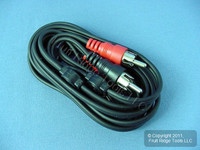 Leviton 6 Ft Audio Stereo Video Dubbing Transfer Patch Cable RCA Plug Shielded C5451-6