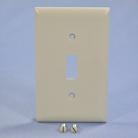 P&S Gray 1-Gang Large UNBREAKABLE Toggle Switch Nylon Cover Wallplate TP1-GRY