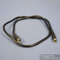 Leviton Black 3 Ft Coaxial Video Cable RG59 Plugs 75-Ohm F-Type Wire C5851-3E