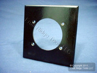 20 New Leviton Black 2.465" Power Outlet 2-Gang Plastic Cover Wallplates 80530-E