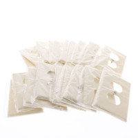 20 New Leviton Ivory MIDWAY Receptacle Wallplates Duplex Outlet Covers 80503-IMP