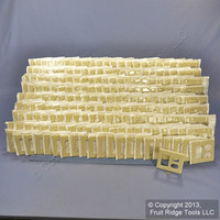 200 Leviton Decora Ivory GFCI & Receptacle Wallplate Outlet GFI Covers 80455-I