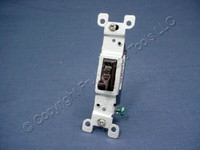 Leviton Brown Framed Toggle Wall Light Switch Single Pole 15A 120V Bulk 1451-2