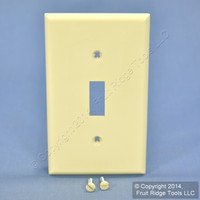 Leviton Almond Unbreakable Toggle Switch Cover Wall Plate Switchplate 80701-A