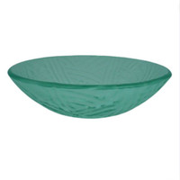 Decolav 17" White Rainbow Artistic Non-Tempered Glass Vanity Vessel Sink Bowl