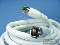 Leviton White 6 Ft Coaxial Video Cable F-Type RG6 C6851-6W