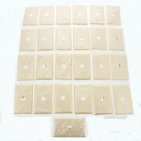 25 Eagle Ivory 0.625" Telephone Coax Cable Jack Wallplate Plastic Covers 2159V