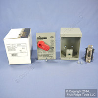 Leviton Motor Starter Switch DPST Double-Pole Single Throw w/Lockout 30A N3302