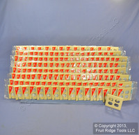 150 Leviton Ivory 2-Gang Receptacle Wallplate Unbreakable Outlet Covers 80716-I