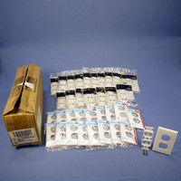 18 Leviton Quickport Snap-In 4-Port 1-Gang Wallplates Insert Duplex 106 White 40898-W