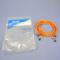 New Leviton 3M Duplex MM ST-ST Fiber Optic Patch Cable Cord Multi-Mode 5T200-M03