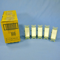 5 Leviton Almond 3-Way Decora Rocker Wall Light Switches 15A 120/277V 5603-2A