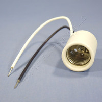 Leviton Porcelain Lamp Holder Light Socket 4 KV Pulse Rated HID 600W 600V 8" Lead 70046-100