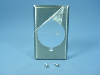 Eaton Stainless Steel 1GANG 2.156/" Receptacle Wallplate Cover Dryer Range 93221