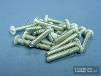 20 New Leviton White EXTRA Long 7/8" Wallplate Cover Mounting Screws Oval 88500