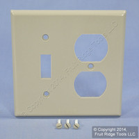 Leviton Gray Switch Plate Receptacle Outlet Cover Wallplate Switchplate 87005