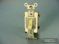 Leviton Ivory 3-Way COMMERCIAL Toggle Wall Light Switch 15A CSB3-15I